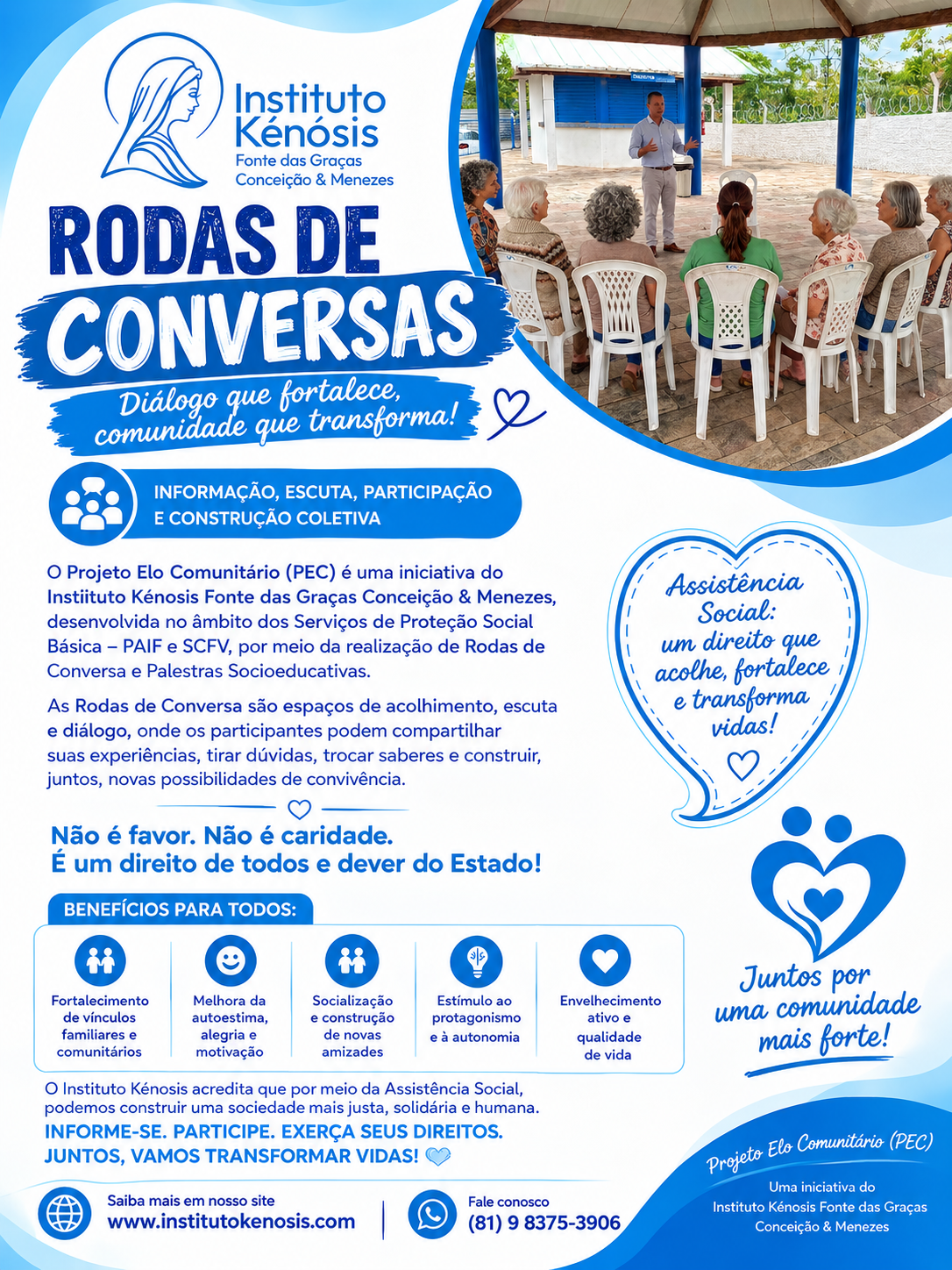 A IMPORTÂNCIA DAS RODAS DE CONVERSA NO FORTALECIMENTO DE VÍNCULOS E DA CONVIVÊNCIA COMUNITÁRIA